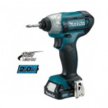 Atornillador de impacto Makita TD110DSAE 12Vmax CXT 1/4' con 2 baterías de 2.0Ah