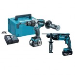 Taladro percutor Makita DHP481RTJ + Martillo ligero Makita DHR165Z