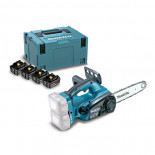 Sierra de cadena Makita DUC252PT4J 18Vx2 Litio-ion + 4 baterías 5.0Ah