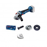 Bosch GWS 18V-10 Professional con brida - Miniamoladora a batería de 115mm