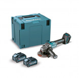 Makita GA005GM201 con 2 baterías 4Ah - Miniamoladora angular 40Vmáx XGT 125mm