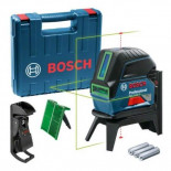 Nivel láser combinado autonivelante de línea verde Bosch GCL 2-15 G + RM1 + Soporte para techos