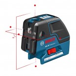 Bosch GCL 25 + Cargador pilas - Nivel láser de puntos y lineas autonivelante