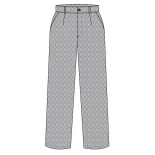 Pantalón cocina unisex cuadros blancos y negros