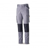 Pantalón StretchPro multibolsillo con refuerzo en rodillas gris 588-PSTRG