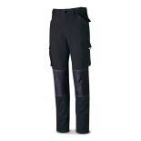 Pantalón StretchPro multibolsillo con refuerzo en rodillas negro 588-PSTRN
