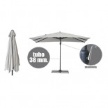 Sombrilla Parasol 3x2 metros con manivela - color Beige