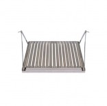 Parrilla asadora colgante INOX con recogegrasas Flores Cortés - 570x430mm