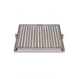 Parrilla asadora INOX con recogegrasas Flores Cortés - 570x530mm