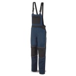 Peto de trabajo PRO STRETCH gris/negro de poliéster/algodón 588PETPSAMN