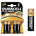 Pilas alcalinas DURACELL PLUS POWER - AA (Blister 4 unidades)