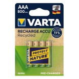 Pilas recargable VARTA ACCU RECYCLED - AAA (Blister 4 unidades)