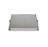 Plancha asadora INOX con recogegrasas Flores Cortés - 570x530mm