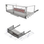 Plataforma fachada Dacame CP-ST galvanizada de 2000kg