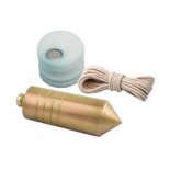 Plomada de acero 700gr + nuez magnética de nylon