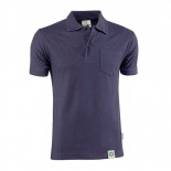 Polo manga corta 100% algodón orgánico azul marino 770