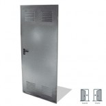 Puerta trastero galvanizada con rejilla - 790x2000mm Derecha