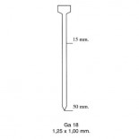 Punta TI-PIN 30 para clavadora F50A - 5000 unidades