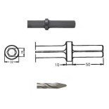 Puntero autoafilable SPEED POINT para martillos neumáticos inserción Hexagonal 19x50 de 330mm