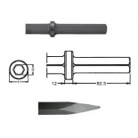 Puntero para martillos neumáticos inserción Hexagonal 22x82,5 de 450mm