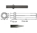Puntero para martillos neumáticos inserción Hexagonal 32x152 de 550mm