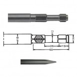 Puntero para martillo neumático inserción Hexagonal IMCO MULTI 261 de 270mm