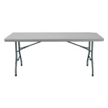 Mesa plegable Chopin gris de 180x75cm 