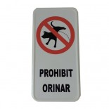 Señal de 'Prohibit Orinar'