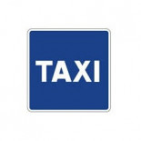 Señal de tráfico estacionamiento reservado para taxis Homologada 60x60cm