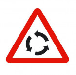 Señal de tráfico peligro intersección con circulación giratoria Homologada 70cm