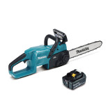 Makita DUC357RT con una batería 5Ah - Sierra de cadena BL 18V LXT 35cm