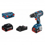 Bosch GSR 18V-28 Professional + 2 baterías 4Ah en L-BOXX - Taladro atornillador a batería