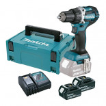 Taladro atornillador Makita DDF484RTJ BL 18V con 2 Baterías 5Ah