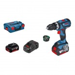 Taladro percutor a batería Bosch GSB 18V-60 C Professional con 2 baterías/Bluetooth