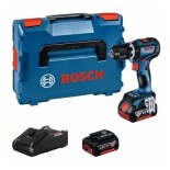 Bosch GSB 18V-90 C + 2 baterías 5Ah y L-BOXX - Taladro con percusión a batería