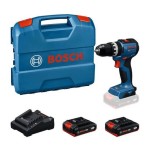 Bosch GSB 18V-52 Professional + 2 baterías 2Ah + L-Case - Taladro con percusión a batería