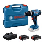Bosch GSB 18V-25 Professional + 2 baterías 2Ah + L-Case - Taladro percutor a batería 