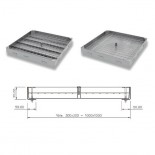 Tapa rellenable estanca Clase B125 de 300x300mm