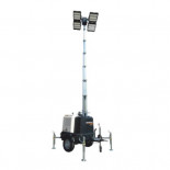 Torre de iluminación V20 Motor KUBOTA Z482 4x320W G4 LED en remolque lento