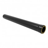 Tubo aislado 80-130mm 1 metro inox 316 modular negro Bronpi para estufas de pellet