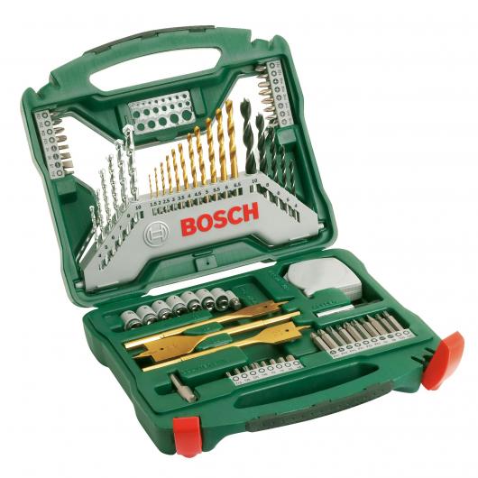 Maletín Bosch X70Ti de 70 piezas para taladrar y atornillar + Camiseta - Referencia 2607019329