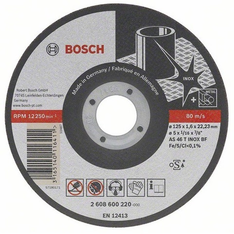 Disco de corte para Metal+INOX Bosch Professional Long Life - 115mm - Referencia 2608602220