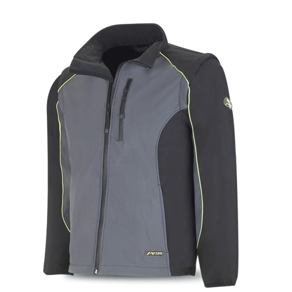 Cazadora SoftShell gris/negro 288-CSGN