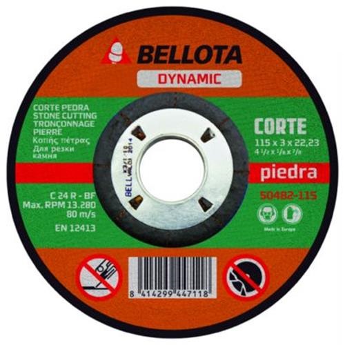Disco abrasivo Bellota Corte Piedra 115Ø Ref.50482-115   - Referencia 50482-115