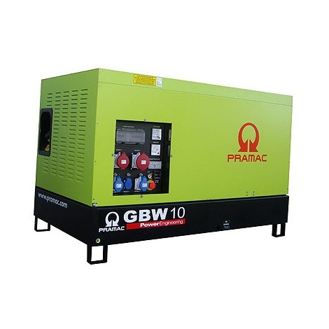 Pramac GBW 10 P Diesel ACP - Grupo electrógeno versión insonorizada - Referencia SB100TPAZ02