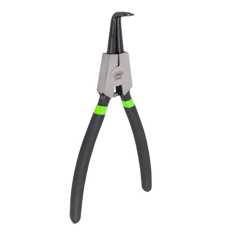 Alicate seeger para exteriores boca curva JBM de 9' - 225mm - Referencia 52967