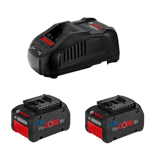 Juego 2 baterías Bosch ProCORE18V 7Ah + cargador GAL 1880 CV - Referencia 1600A013H4