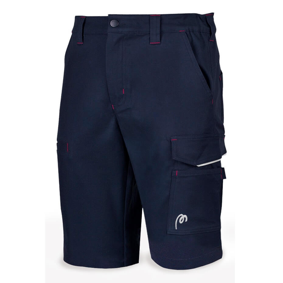 Bermuda STRETCH PRO multibolsillo poliéster/algodón azul marino 588SSSAM - Referencia 588SSSAM