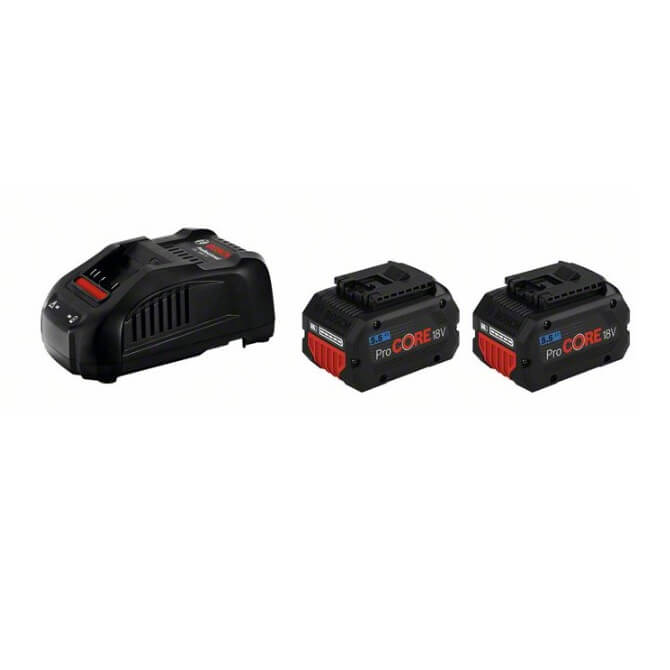 Juego 2 baterías Bosch ProCORE18V 5,5Ah + cargador GAL 1880 CV - Referencia 1600A0214C