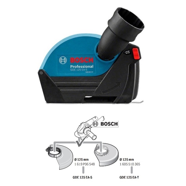 Caperuza protectora con aspiración Bosch GDE 125 EA-T Professional